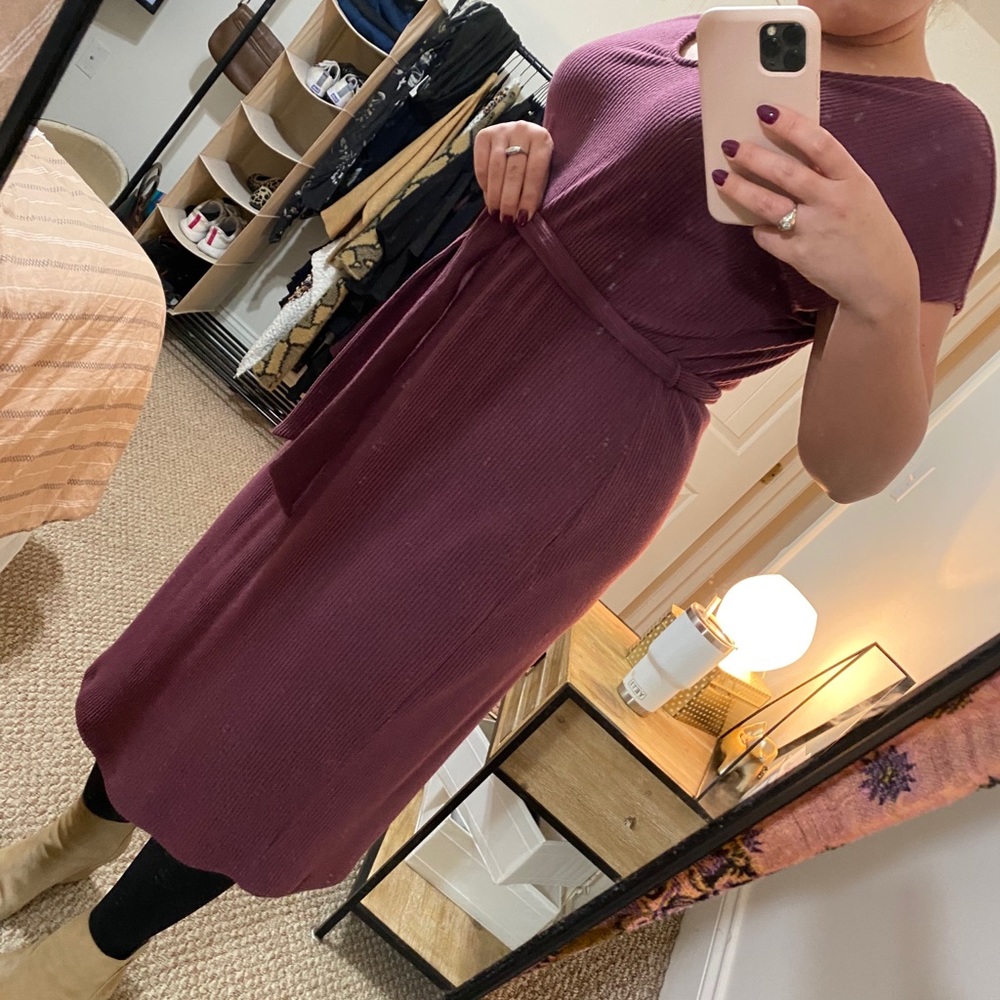 New with tags, purple dress.